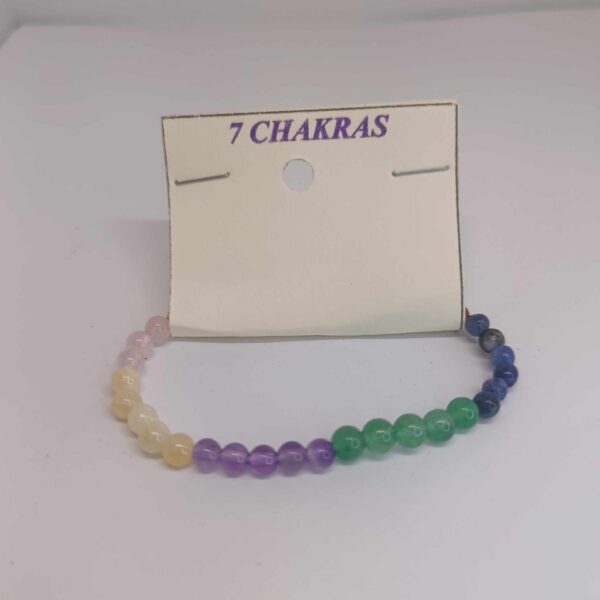 Bracelet boules enfant 4mm - 7 chakras