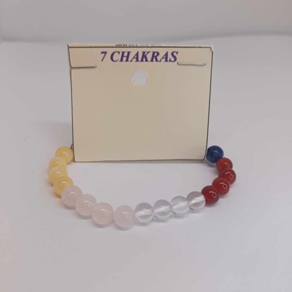 Bracelet boules enfant 6mm - 7 chakras