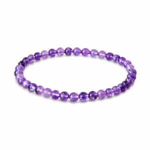 Bracelet boules 4mm - Améthyste