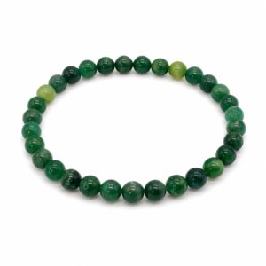 Bracelet boules 6mm - Améthyste verte - Prase
