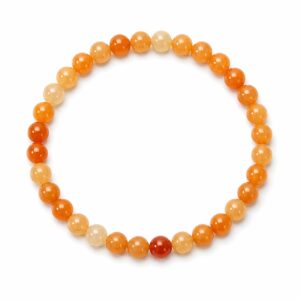 Bracelet boule 6mm - Aventurine orange