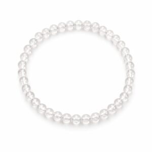 Bracelet boules 4mm - Cristal de roche