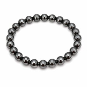 Bracelet boules 10mm -Hématite