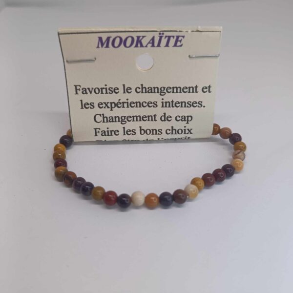 Bracelet boules enfant 4mm - Mookaïte