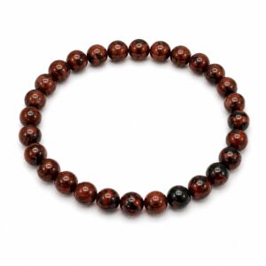 Bracelet boules 6mm - Obsidienne de mahogany
