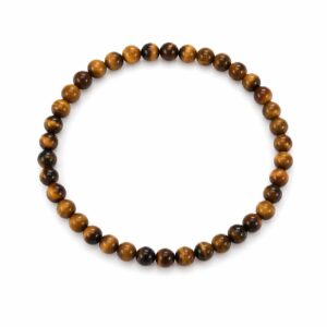 Bracelet boules 4mm - Œil de tigre