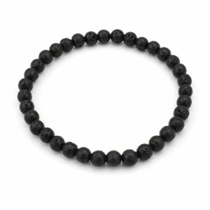 Bracelet boules 4mm - Pierre de lave