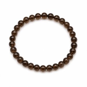 Bracelet boules 6mm - Quartz fumé