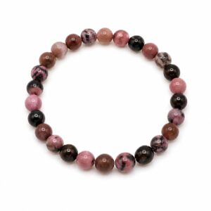 Bracelet boules 6mm - Rhodonite