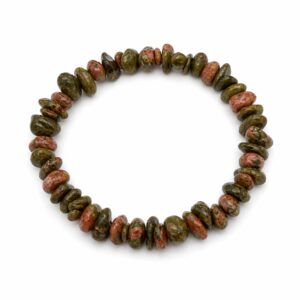 Bracelet baroque en Epidote