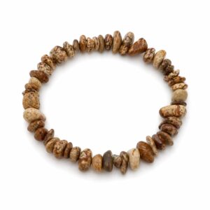 Bracelet baroque en Jaspe beige