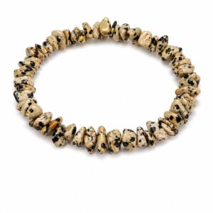 Bracelet baroque en jaspe dalmatien