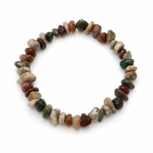 Bracelet baroque en Jaspe océan
