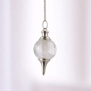 Pendule sphère cristal de roche