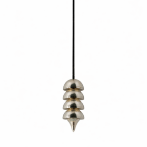 Pendule en métal argenté