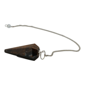 Pendule cône obsidienne œil de tigre