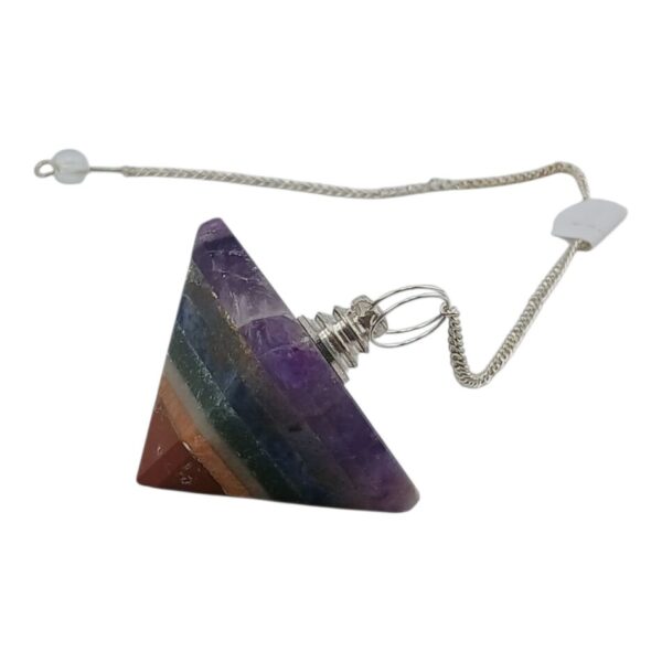 Pendule pyramide 7 chakras