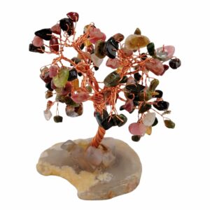 Bonsaï  Tourmaline verte - Noire - Rose