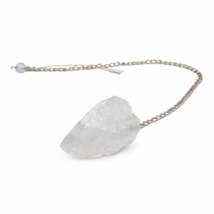 Pendule cristal de roche brute