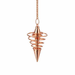 Pendule spirale en couleur laiton