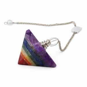 Pendule pyramide 7 chakras